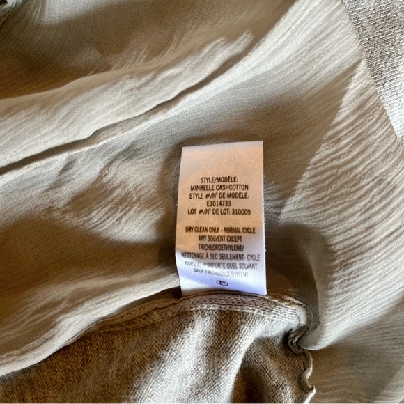 Theory Gray Cashmere & Silk V-neck Sweater Size Large - Picture 8 of 9